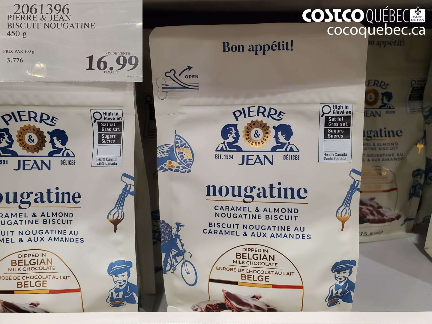2061396 PIERRE & JEAN BISCUIT NOUGATINE $16.99