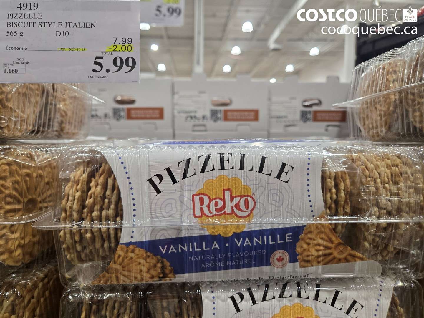 4919 PIZZELLE BISCUIT STYLE ITALIEN ($2.00 INSTANT SAVINGS EXPIRES ON 2026-10-18) $5.99