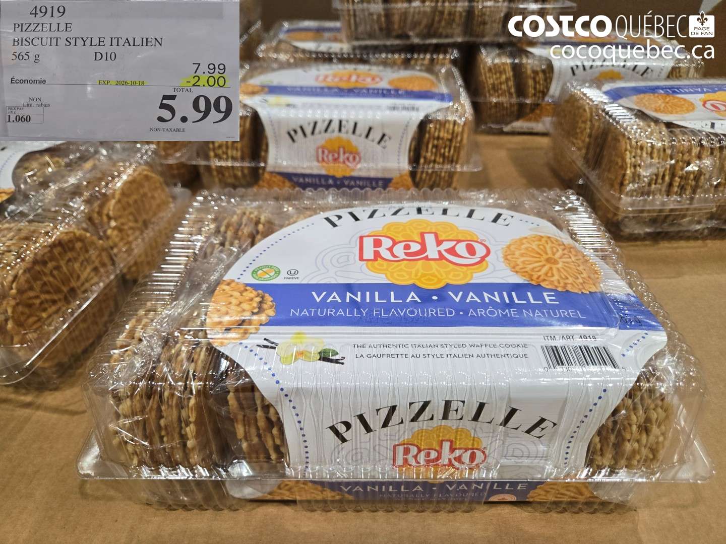 4919 PIZZELLE BISCUIT STYLE ITALIEN ($2.00 INSTANT SAVINGS EXPIRES ON 2026-10-18) $5.99