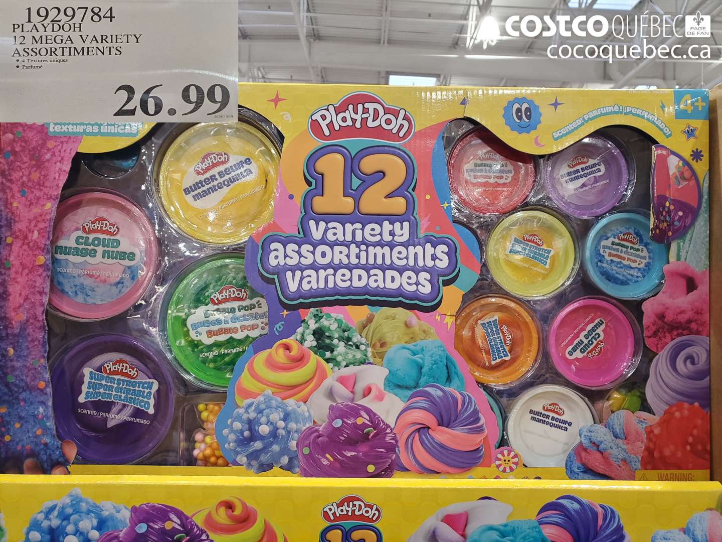 1929784 PLAYDOH 12 MEGA VARIETY ASSORTMENTS $26.99