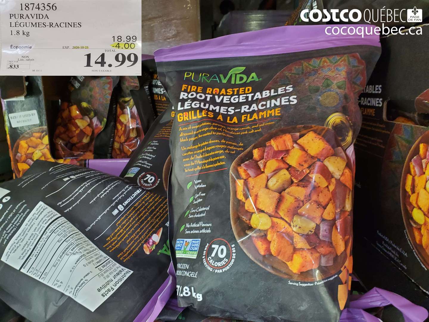 1874356 PURA VIDA LÉGUMES-RACINES ($4.00 INSTANT SAVINGS EXPIRES ON 2026-10-25) $14.99
