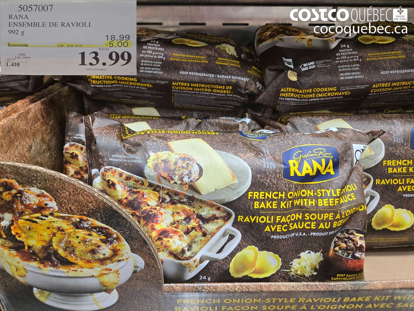 5057007 RANA ENSEMBLE DE RAVIOLI ($5.00 INSTANT SAVINGS EXPIRES ON 2026-10-25) $13.99