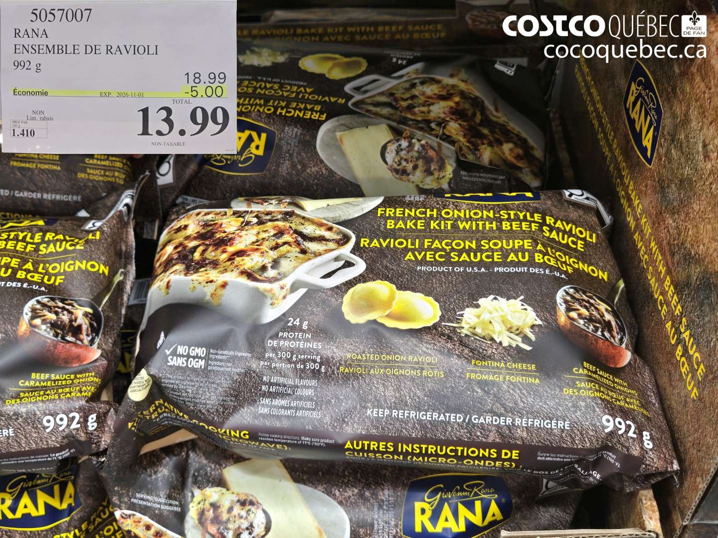 5057007 RANA ENSEMBLE DE RAVIOLI ($5.00 INSTANT SAVINGS EXPIRES ON 2026-11-01) $13.99