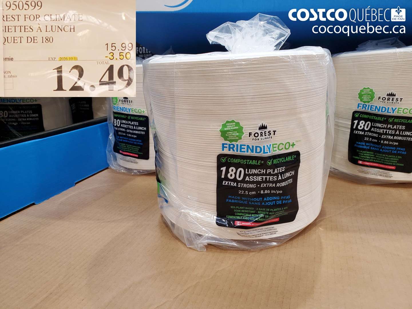 950599 REST FOR CLIMATE MIETTES À LUNCH QUET DE 180 ($3.50 INSTANT SAVINGS EXPIRES ON 2026-10-11) $12.49