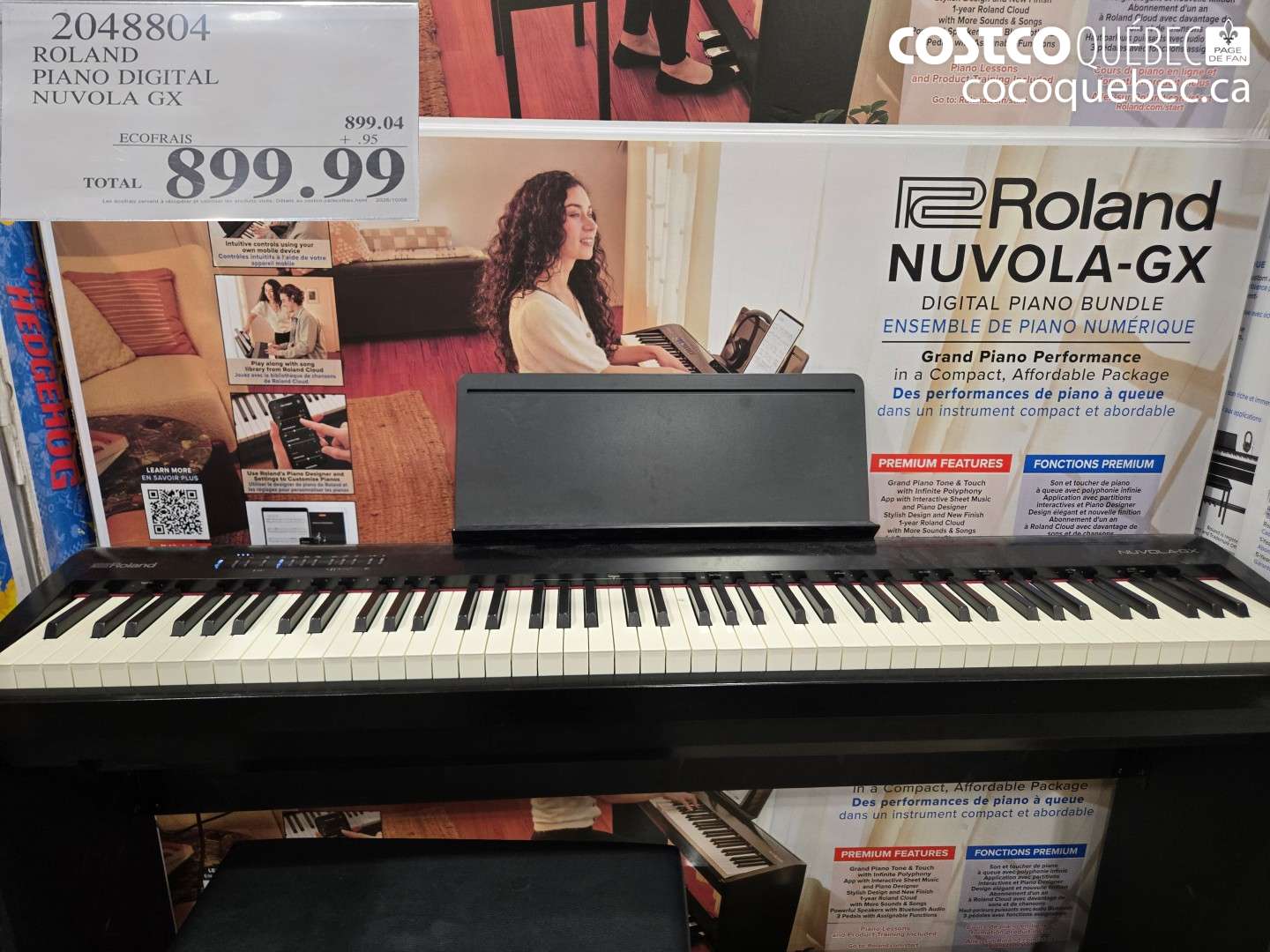 2048804 ROLAND PIANO DIGITAL NUVOLA GX $899.99