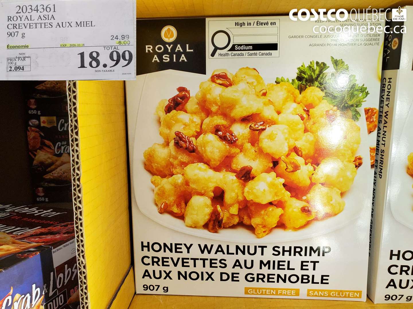 2034361 ROYAL ASIA CREVETTES AUX MIEL ($6.00 INSTANT SAVINGS EXPIRES ON 2026-10-18) $18.99