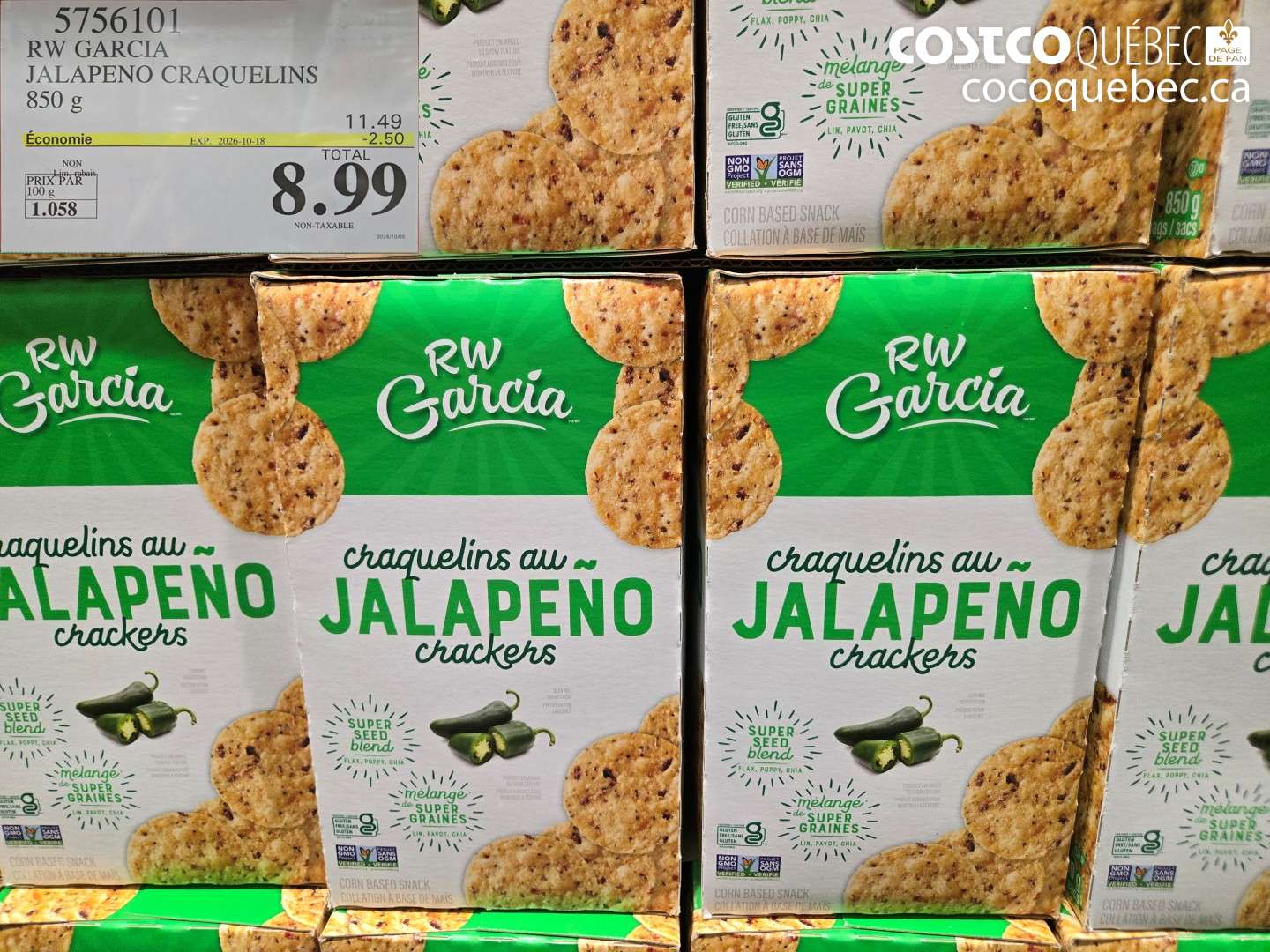 5756101 RW GARCIA JALAPENO CRAQUELINS ($2.50 INSTANT SAVINGS EXPIRES ON 2026-10-18) $8.99