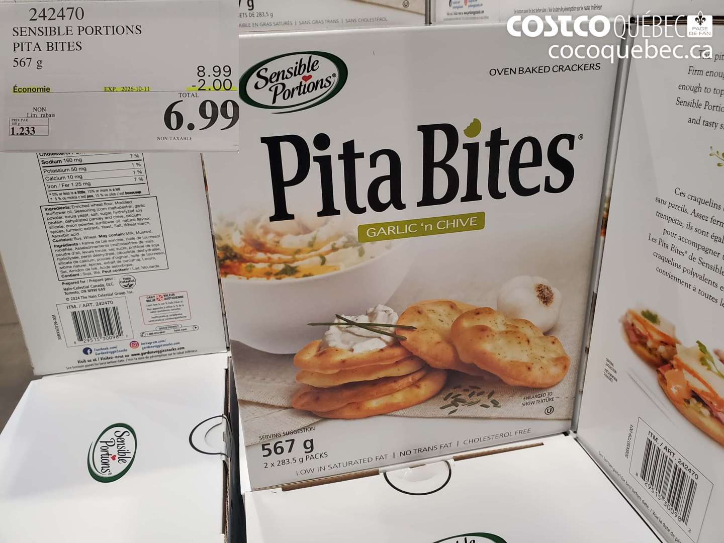 242470 SENSIBLE PORTIONS PITA BITES ($2.00 INSTANT SAVINGS EXPIRES ON 2026-10-11) $6.99