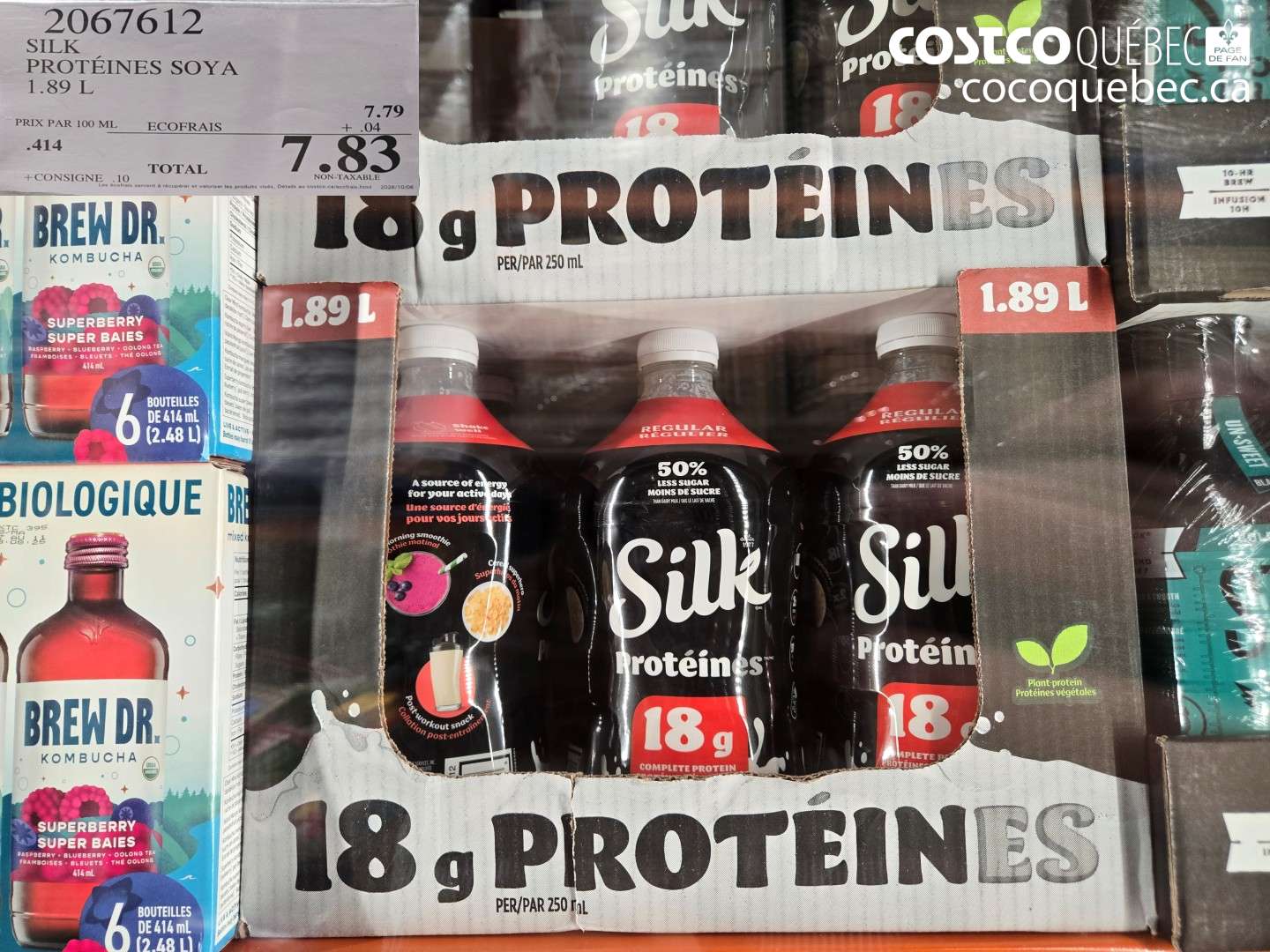 2067612 SILK PROTÉINES SOYA 1.89 L $7.83