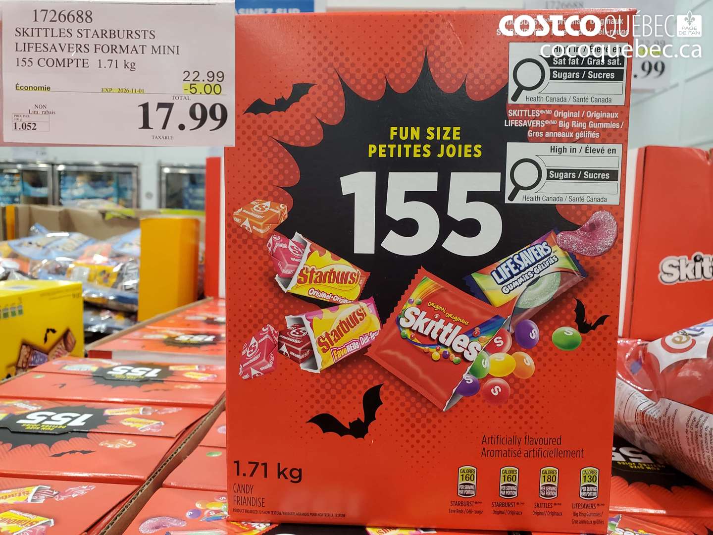 1726688 SKITTLES STARBURSTS LIFESAVERS FORMAT MINI ($5.00 INSTANT SAVINGS EXPIRES ON 2026-11-01) $17.99