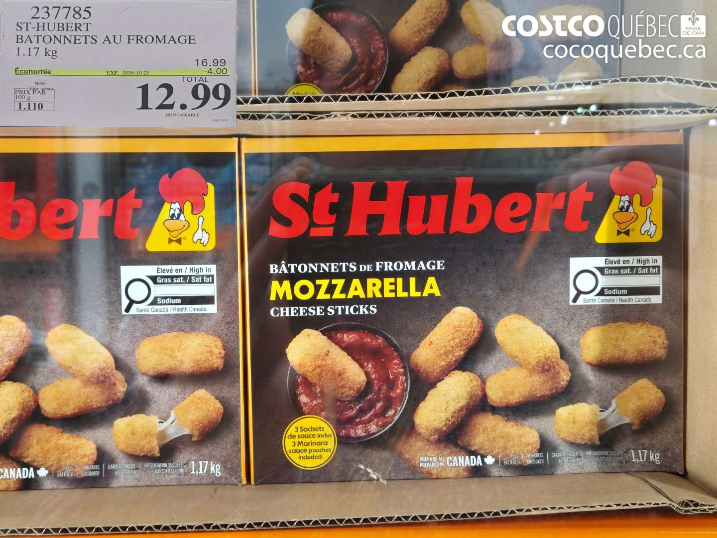 237785 ST-HUBERT BATONNETS AU FROMAGE ($4.00 INSTANT SAVINGS EXPIRES ON 2026-10-25) $12.99