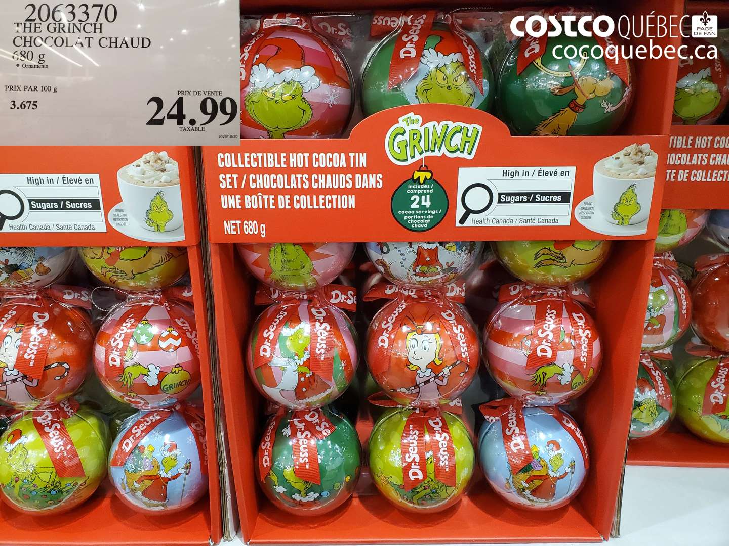2063370 THE GRINCH CHOCOLAT CHAUD $24.99