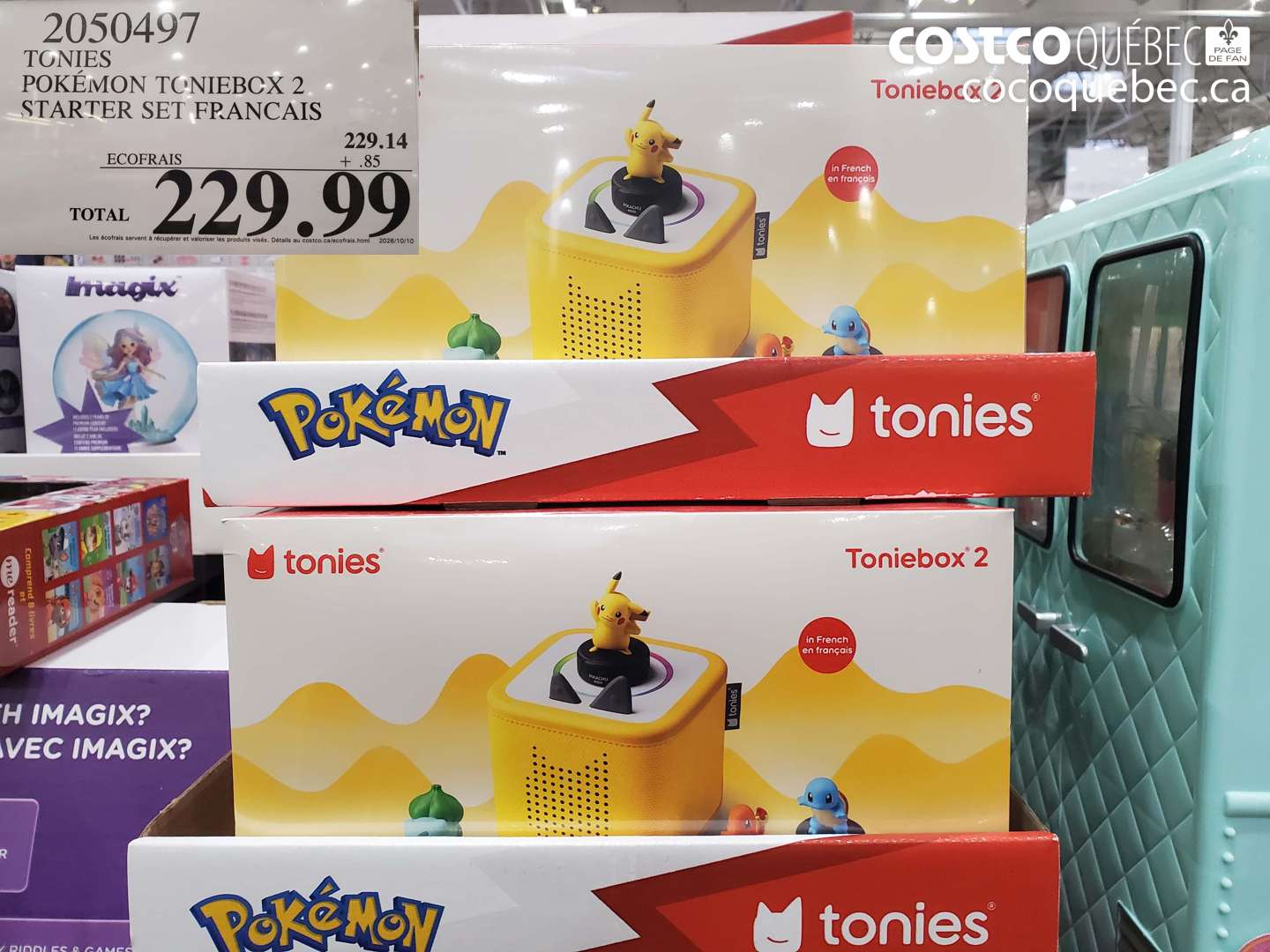 2050497 TONIES POKÉMON TONIEBOX 2 STARTER SET FRANCAIS $229.99