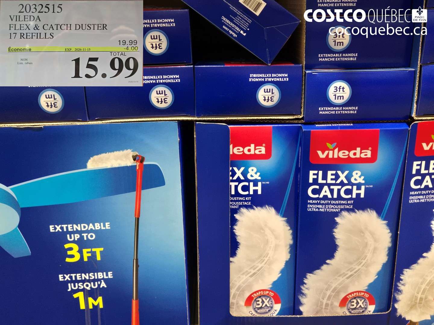 2032515 VILEDA FLEX & CATCH DUSTER 17 REFILLS ($4.00 INSTANT SAVINGS EXPIRES ON 2026-11-15) $15.99