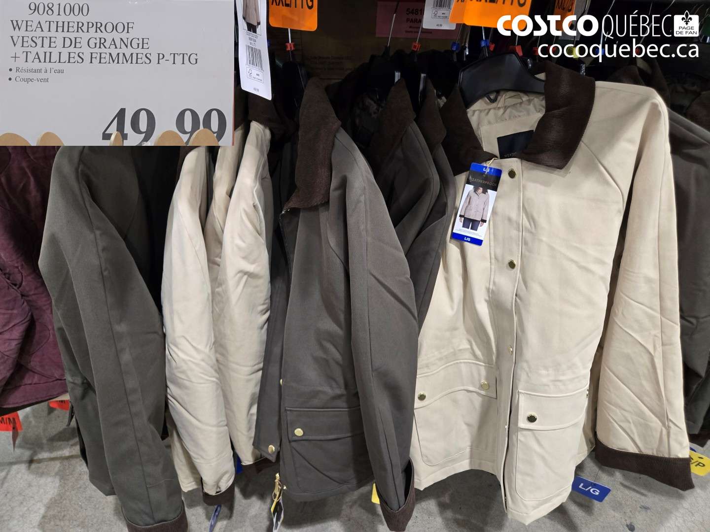 9081000 WEATHERPROOF VESTE DE GRANGE + TAILLES FEMMES P-TTG $49.99