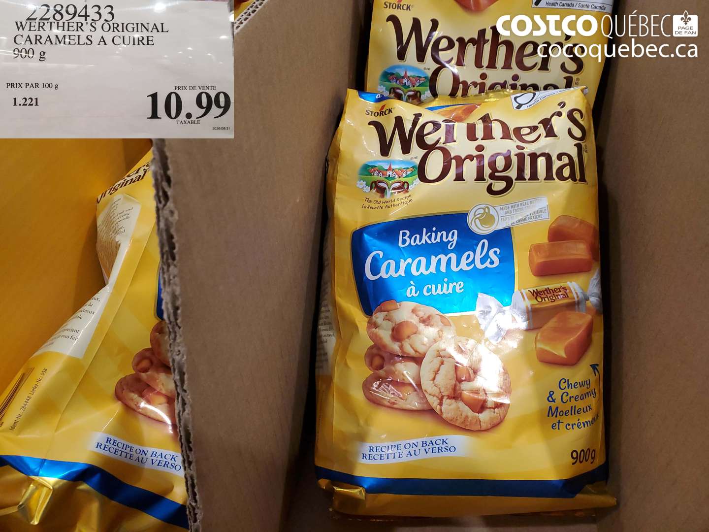 2289433 WERTHER'S ORIGINAL CARAMELS A CUIRE $10.99