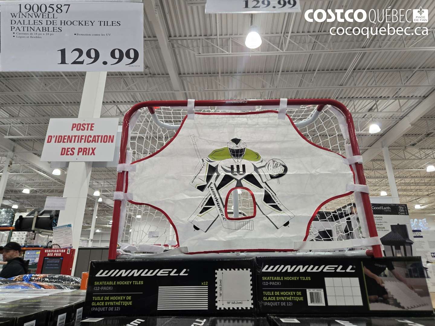 1900587 WINNWELL DALLES DE HOCKEY TILES PATINABLES $129.99