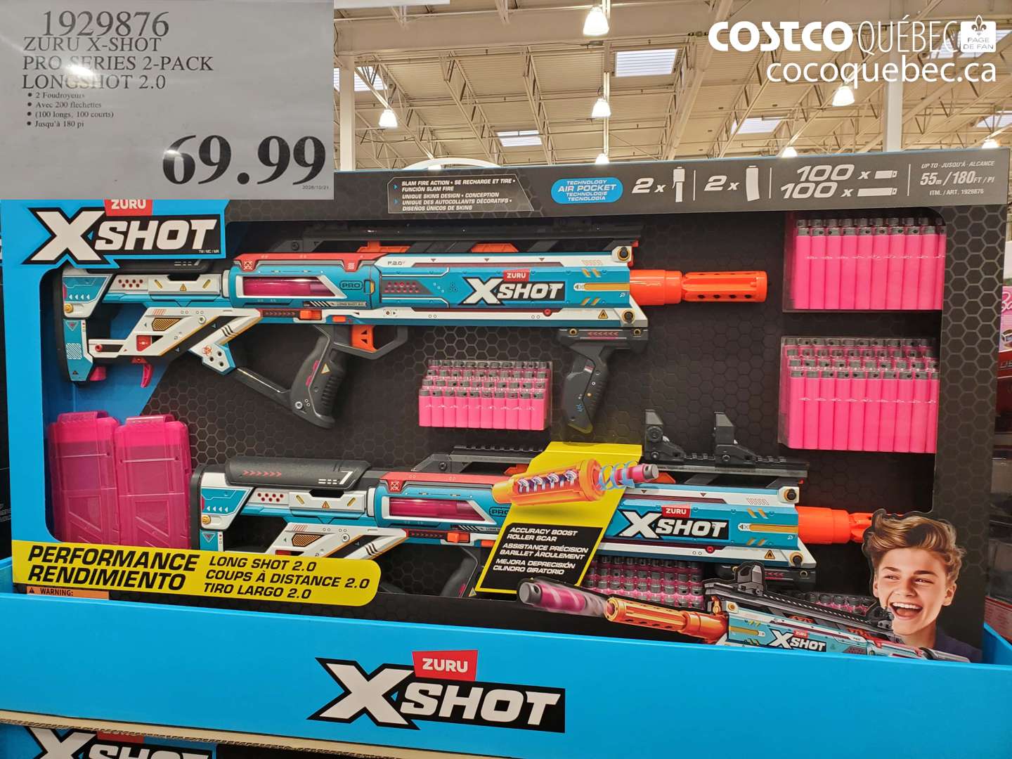 1929876 ZURU X-SHOT PRO SERIES 2-PACK LONGSHOT 2.0 $69.99