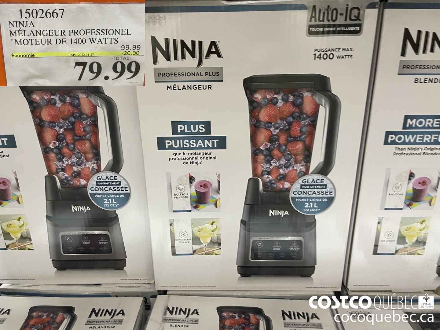 VENDREDI FOU Fin De Semaine Costco Soldes 25 Nov Au 27 Nov Qu Bec   NINJA MELANGEUR PROFESSIONEL MOTEUR DE 1400 WATTS OTE 2022  20221125 1146 