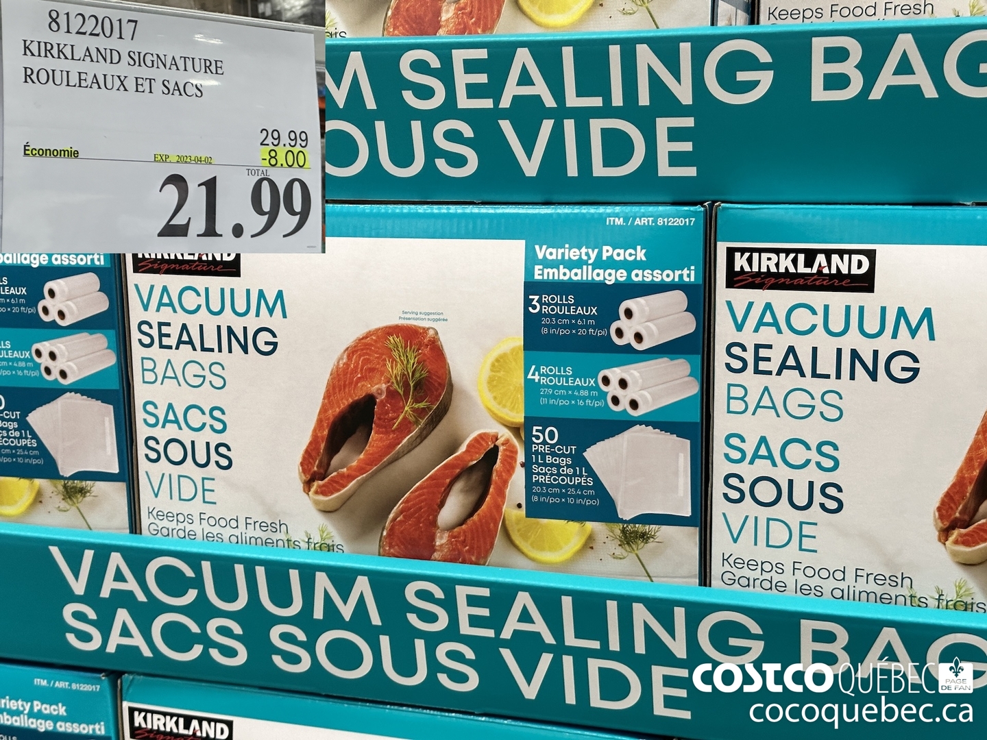 Sac sous vide discount costco