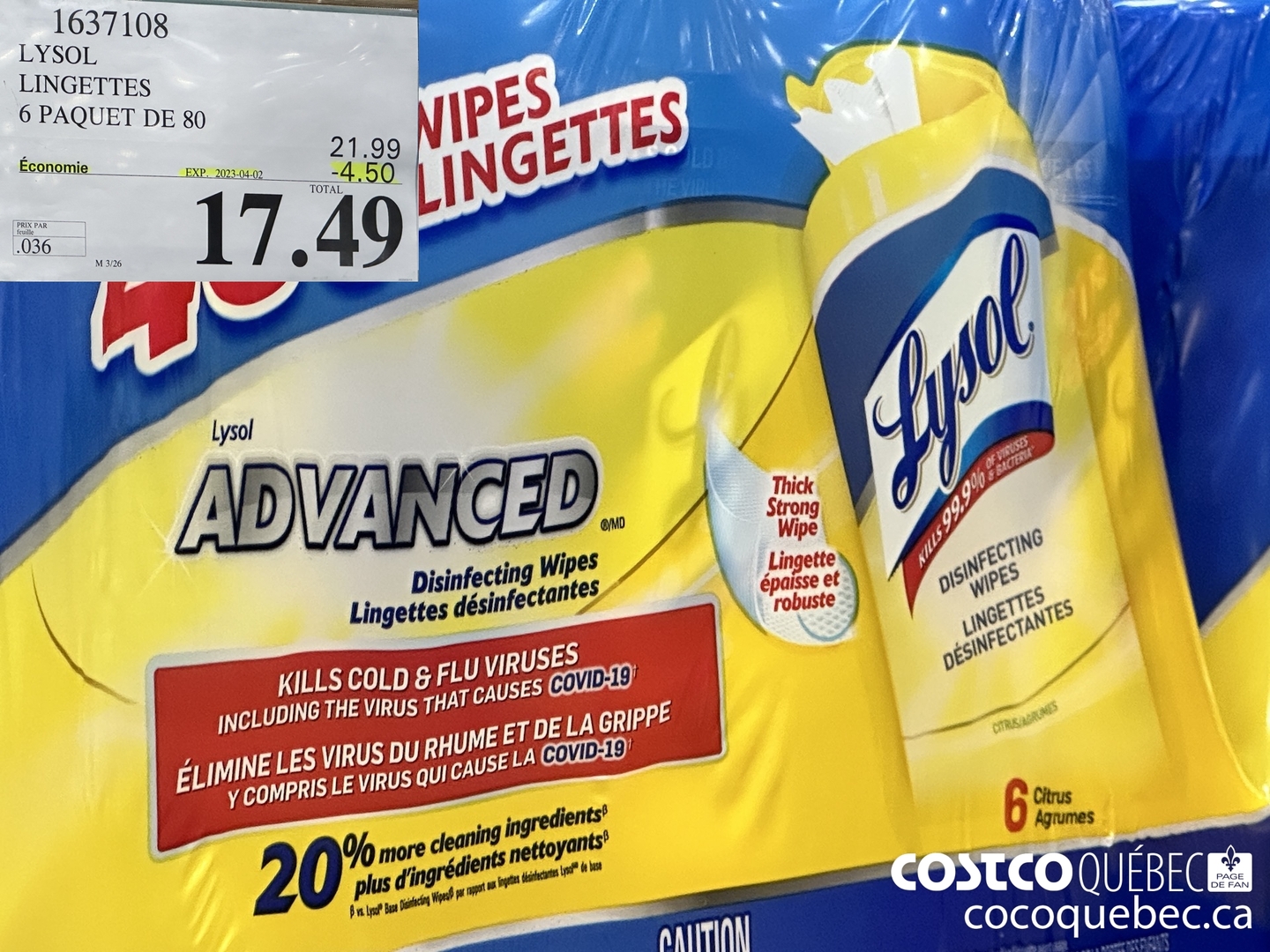 Ventes de circulaires Costco/Costco Flyer Sales du 13 mars au 2 avril, 2023  - Costco Quebec Fan Blog