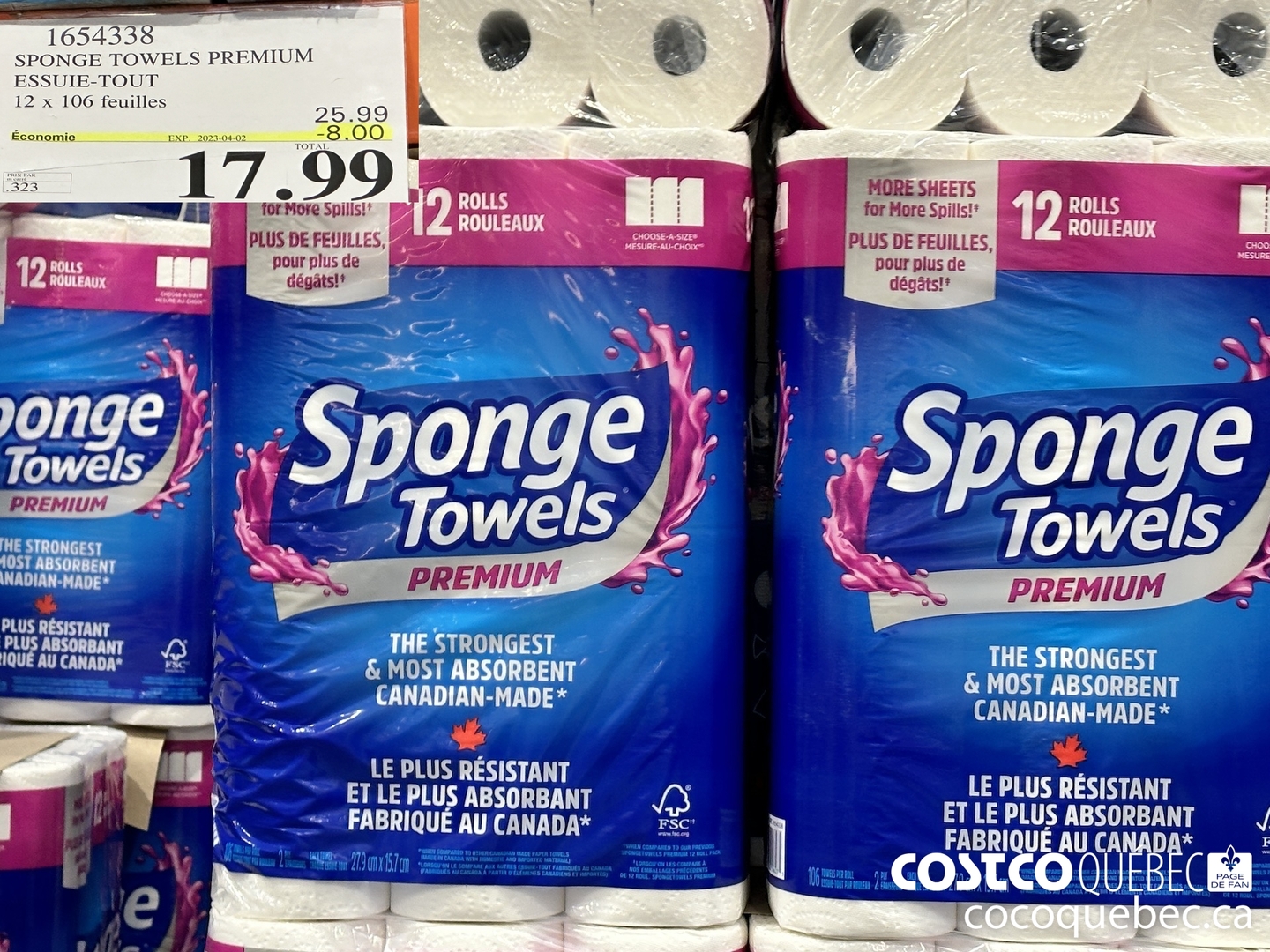 Essuie-tout ultra, 6 unités – Sponge Towels : Essuie-tout