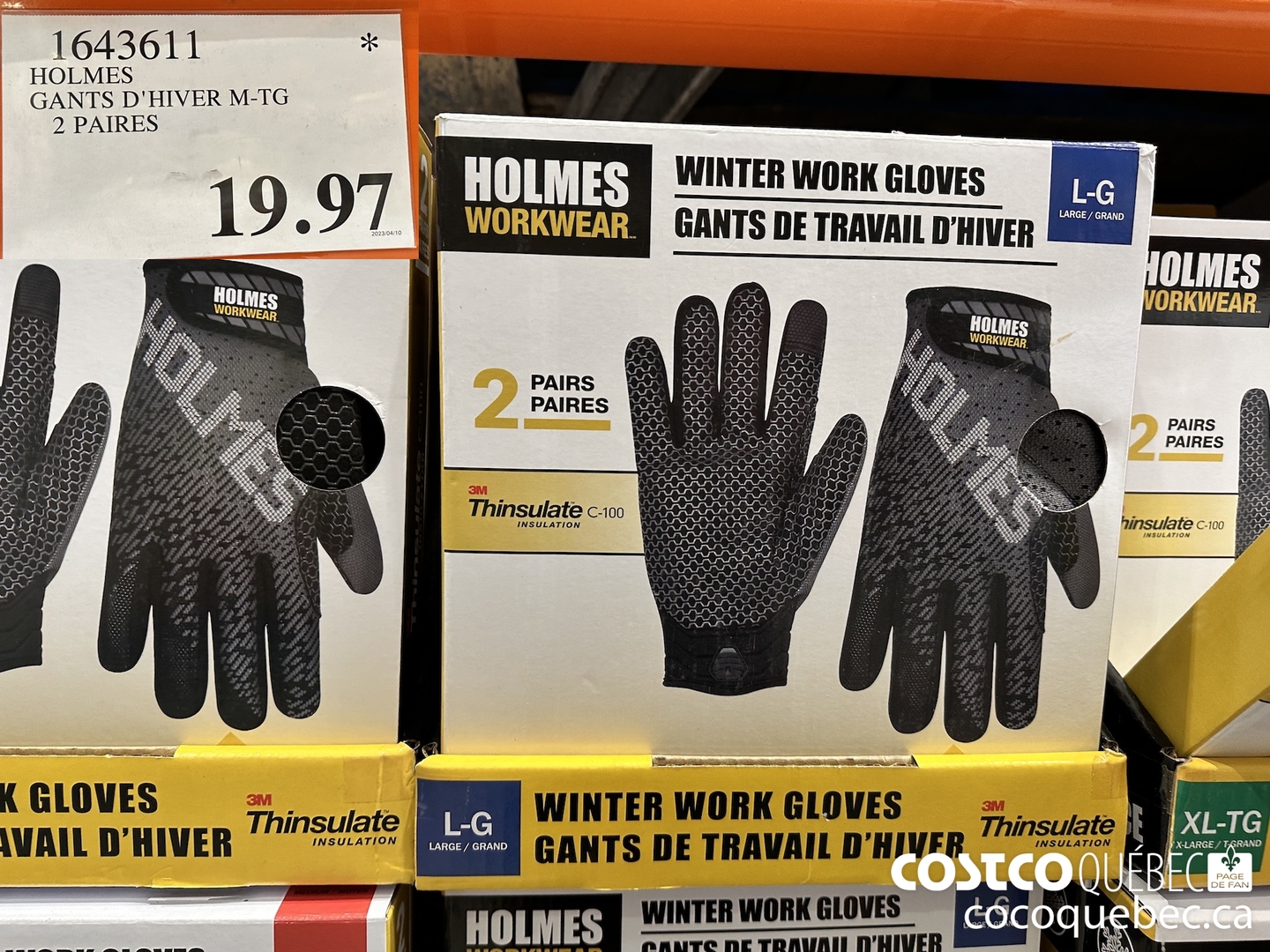 Gants de travail d'hiver isolés Holmes, paquet de 2 - TG – Deals By Smart  Sales Co.