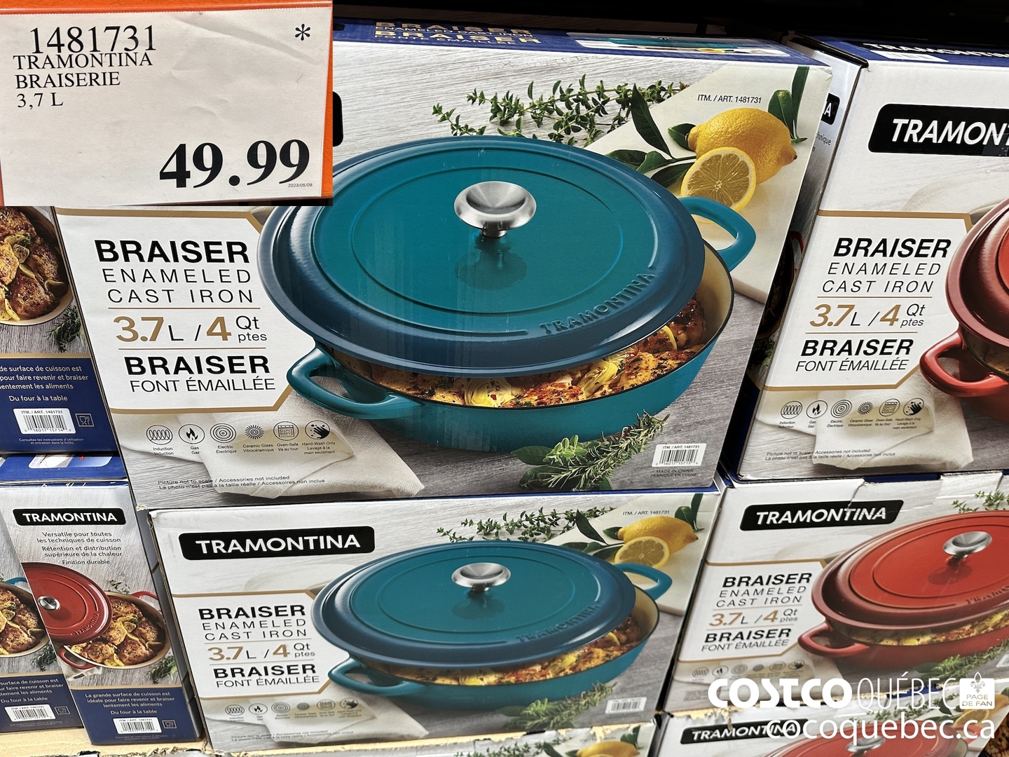 Tramontina Usa Inc Tramontina Enameled Cast Iron Dutch Oven, 2-pack, Red or  Teal, 2-pack 1 ct