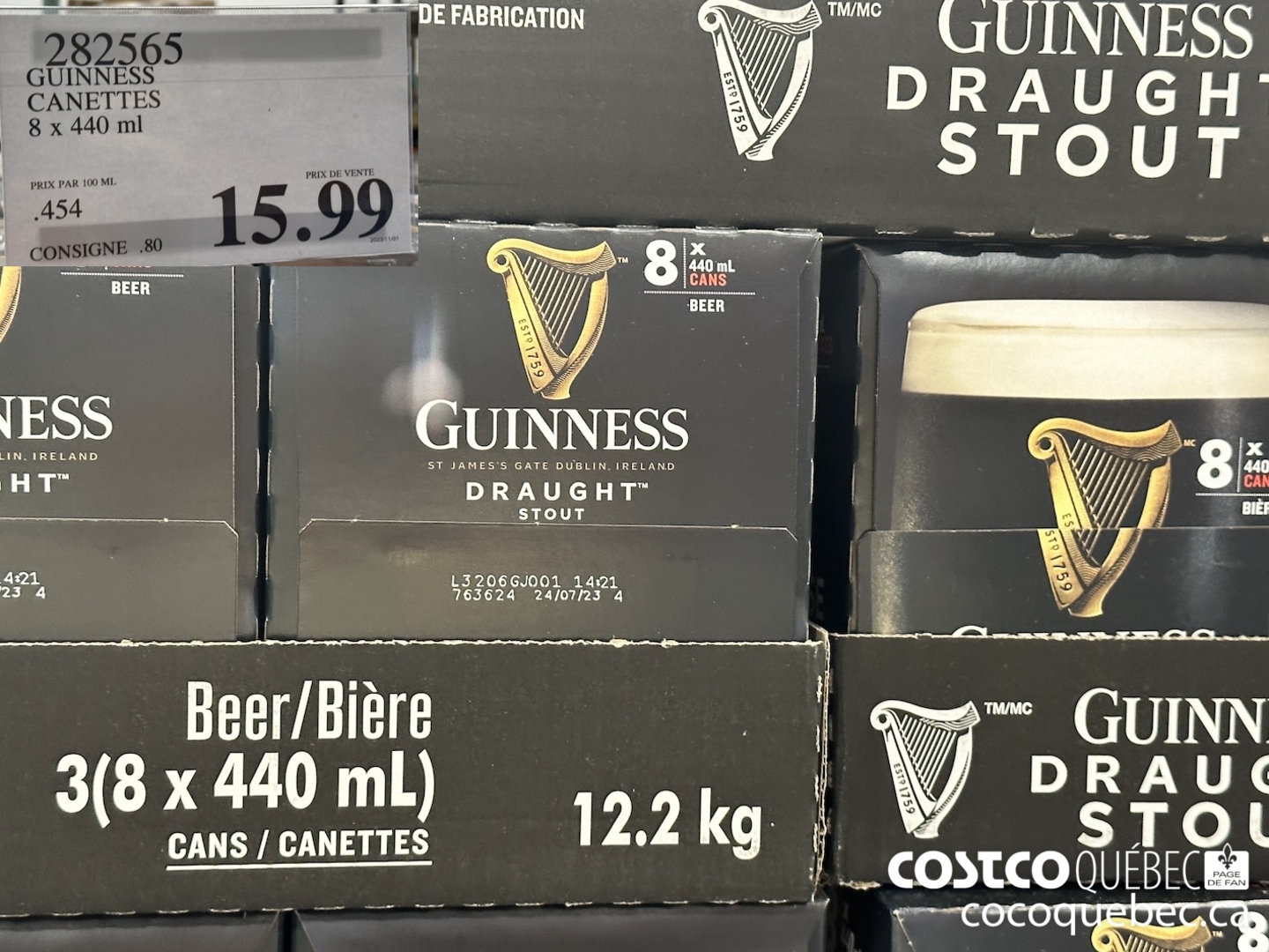 24 pack of 2025 guinness cans costco